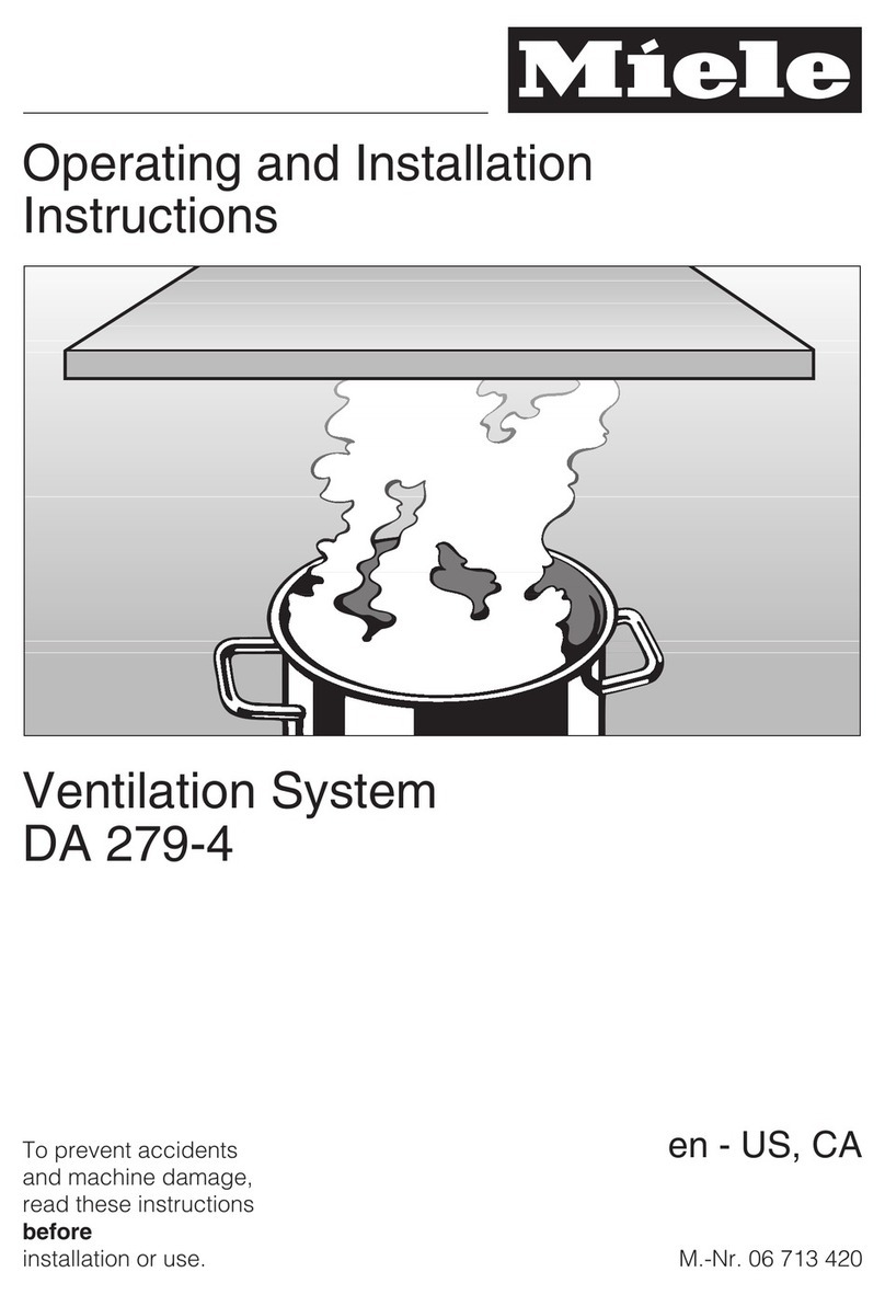 Miele DA279-4 Specification sheet