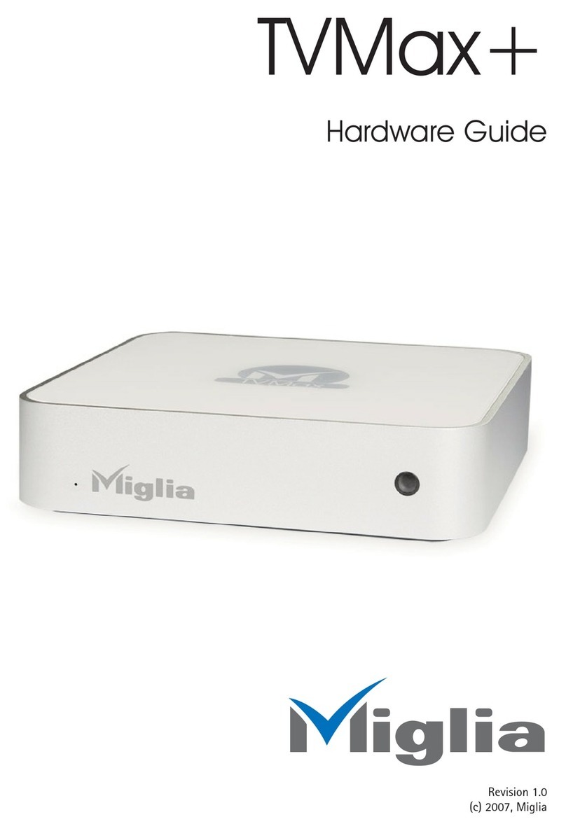 Miglia TVMax Plus Hardware guide