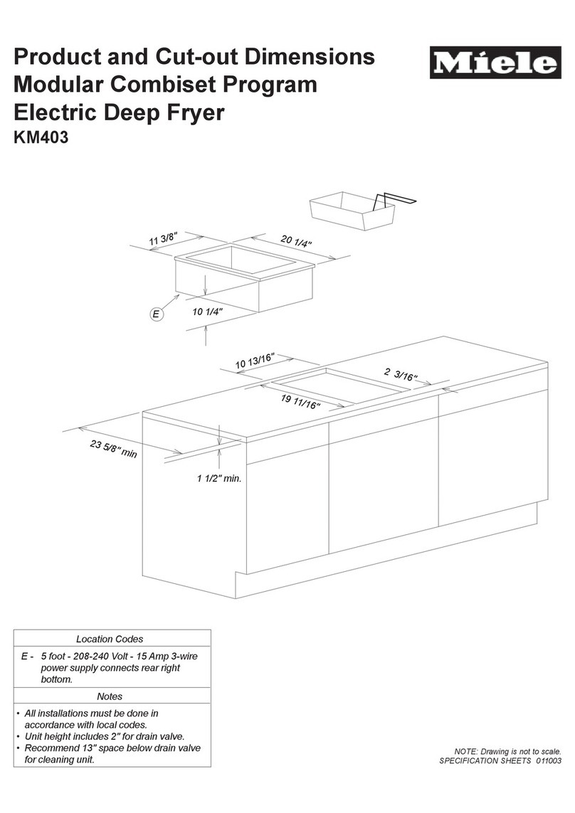 Miele KM 403 User instructions