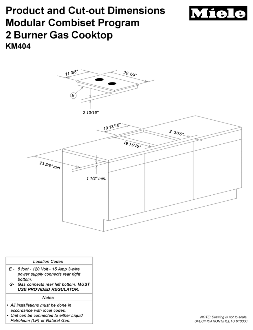 Miele KM 404 User instructions