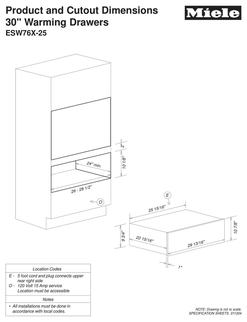 Miele ESW 760-25 MasterChef User guide