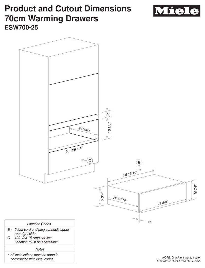 Miele ESW700-25 FB User guide