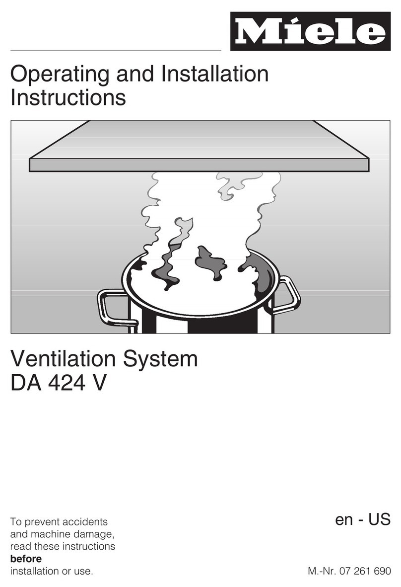 Miele DA 424 V EXT Specification sheet