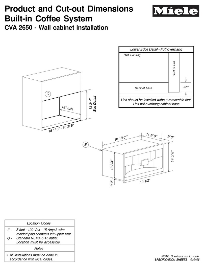 Miele CVA 2662 specification
