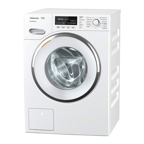Miele TOUCHTRONIC W 4800 Product dimensions Miele TOUCHTRONIC W 4800 Product dimensions