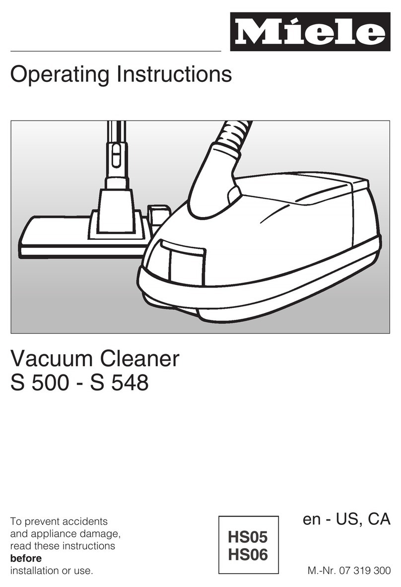 Miele S516 User manual