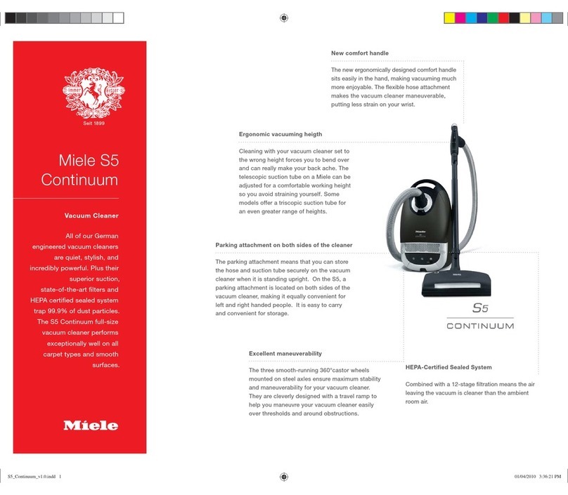 Miele S 5981 PowerPlus User manual Miele S 5981 PowerPlus User manual