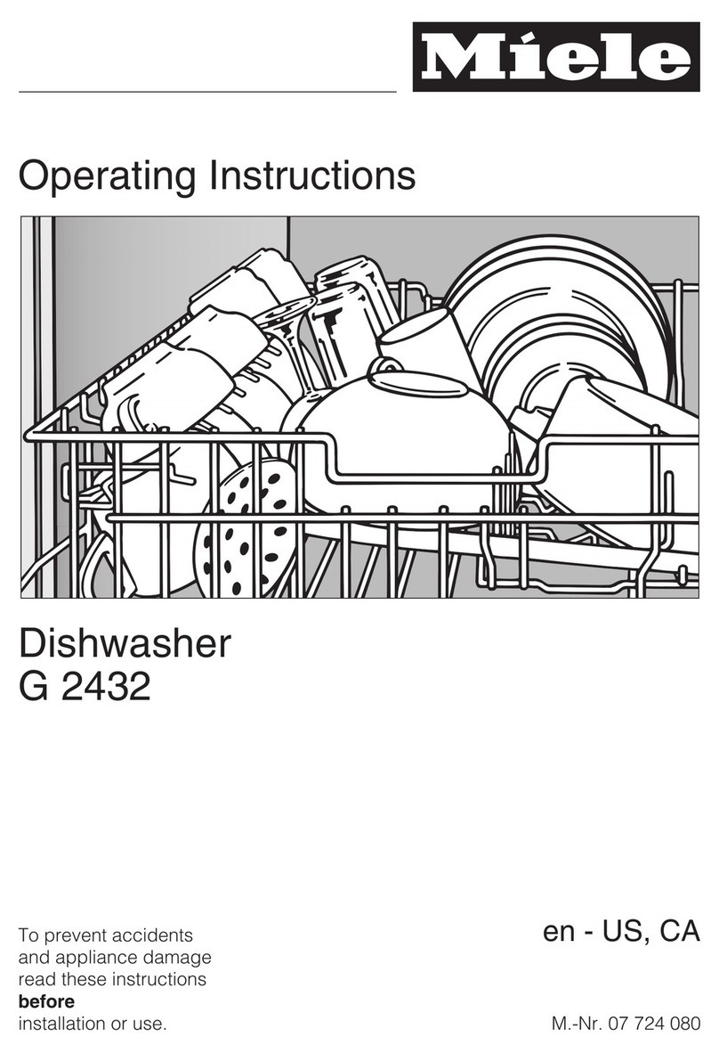 Miele Optima II G2432SC operating instructions