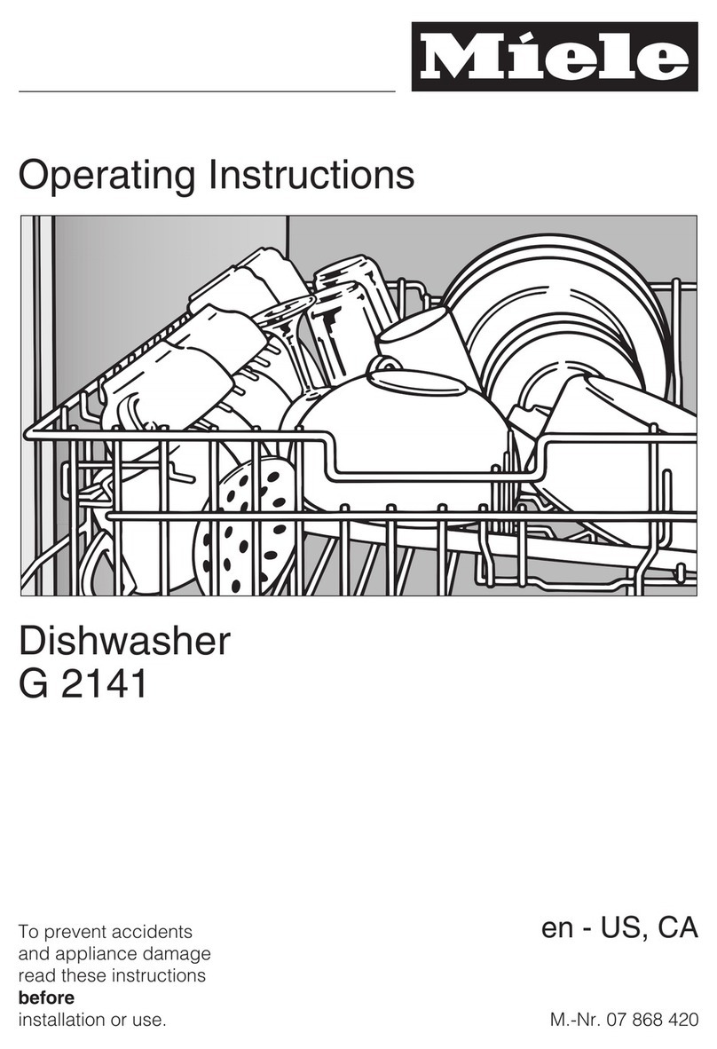 Miele Inspira G2141 operating instructions