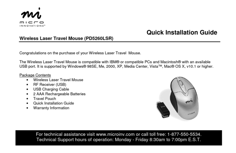 Micro Innovations PD5260LSR Quick install guide