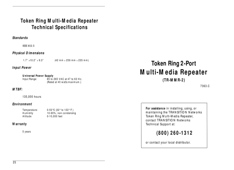 Transition Networks TR-MMR-2 User manual