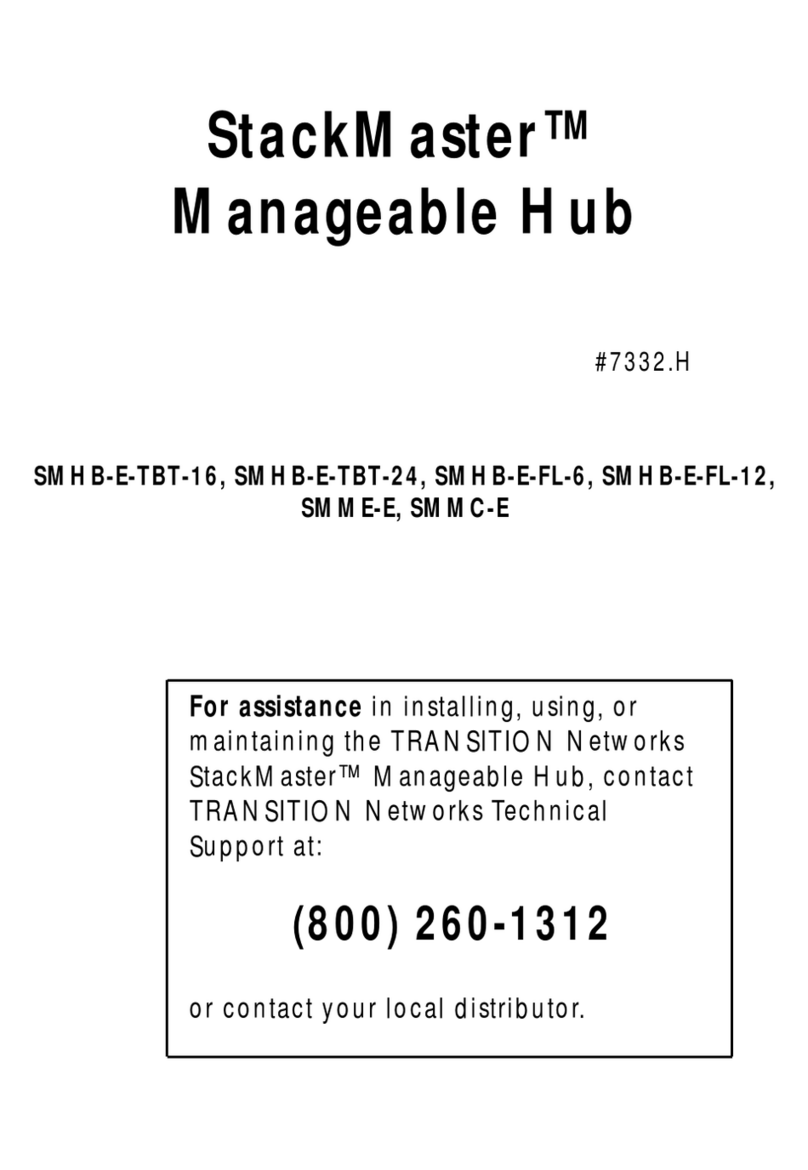 Transition Networks StackMaster SMHB-E-FL-12 user guide