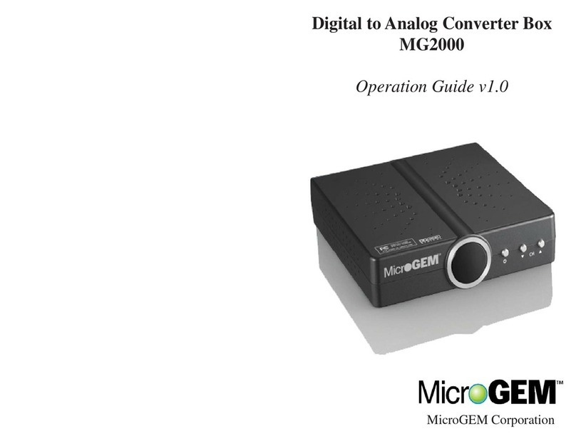 Microgem MG2000 Operation guide