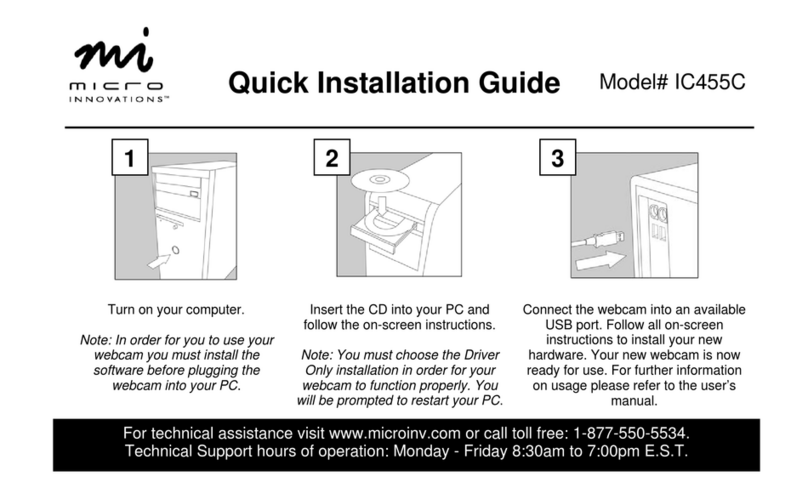 Micro Innovations In-Sight IC455C User manual