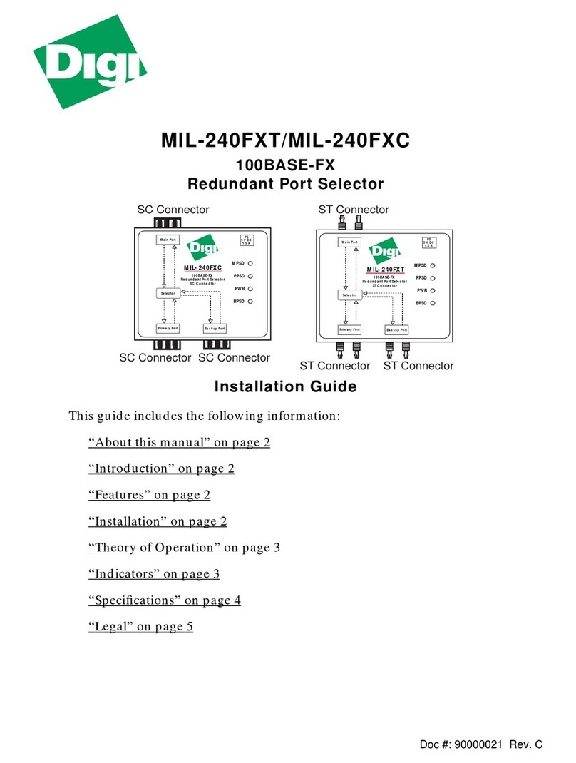 Digi MIL-240FXC installation guide