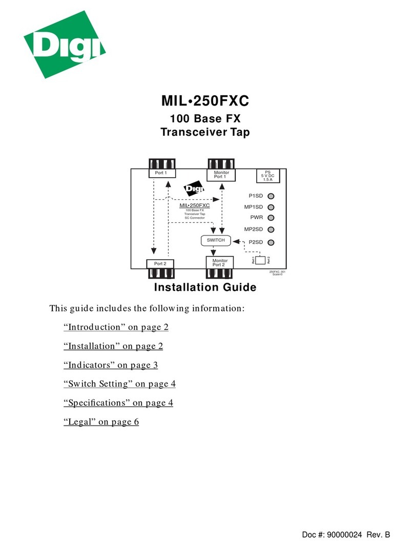 Digi MIL-250FXC installation guide