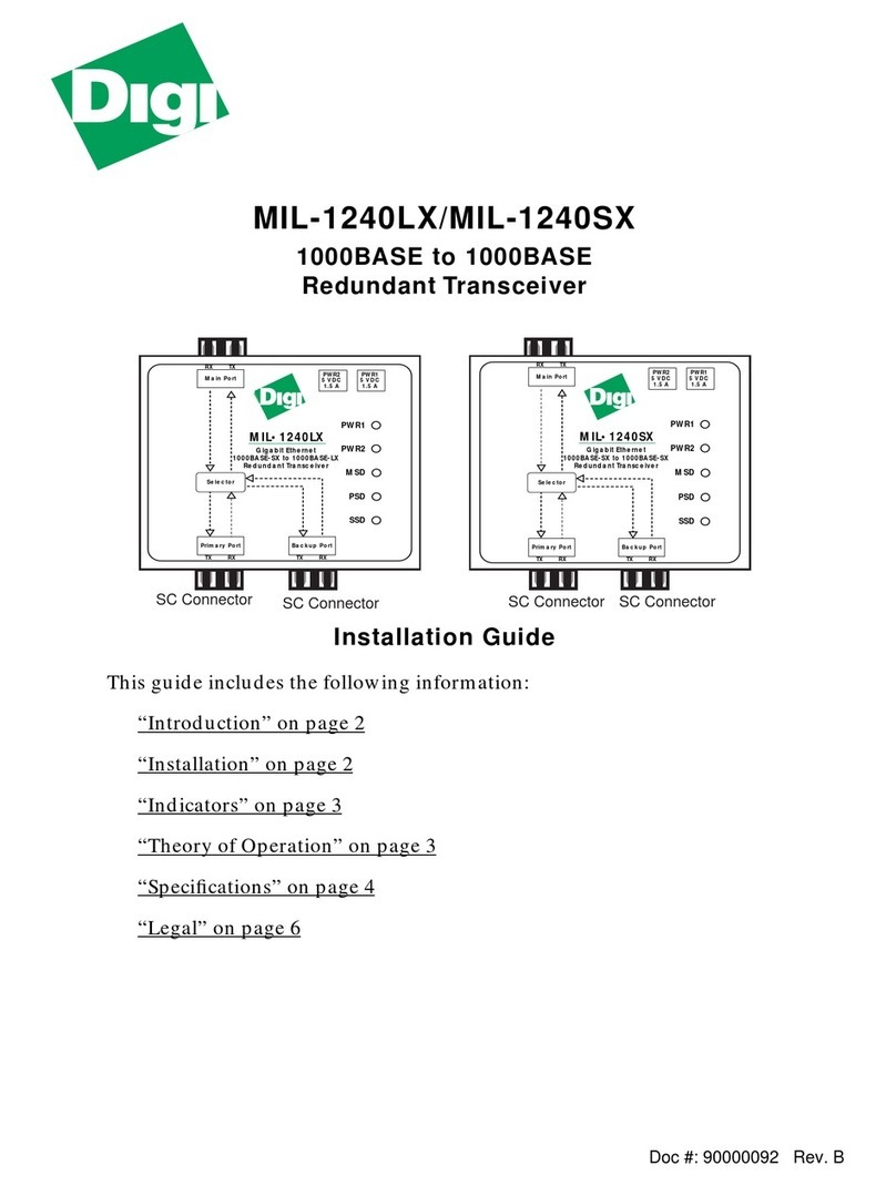 Digi MIL-1240LX installation guide