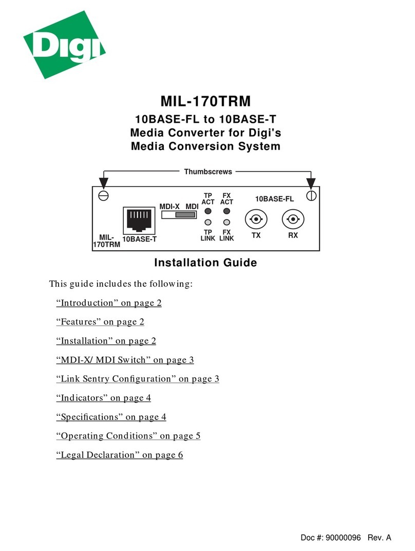Digi MIL-170TRM installation guide