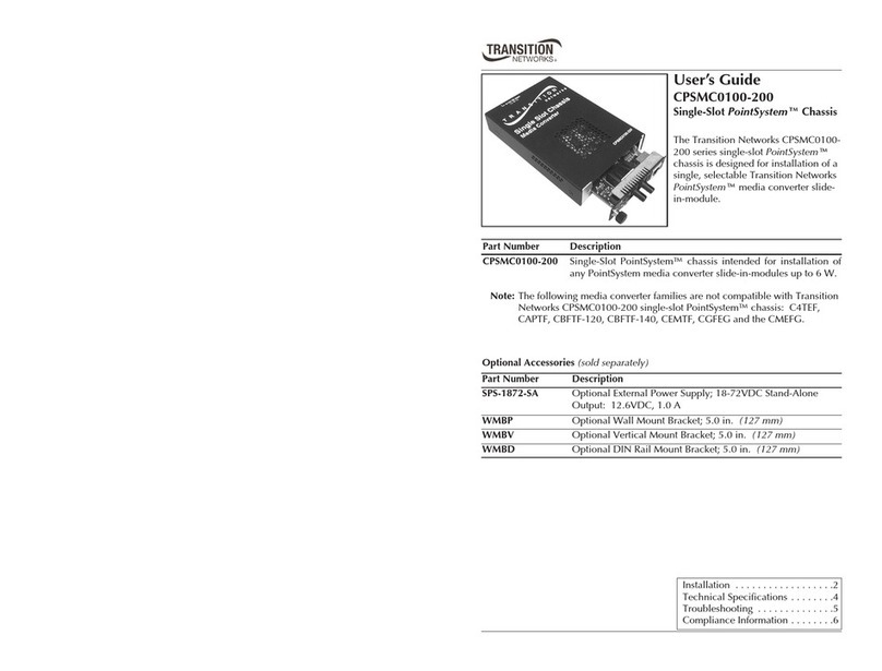 Transition Networks PointSystem CPSMC0100-200 User manual