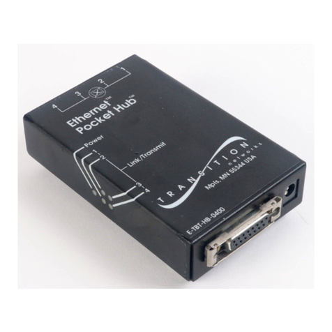 Transition Networks E-TBT-HB-0400 User manual Transition Networks E-TBT-HB-0400 User manual