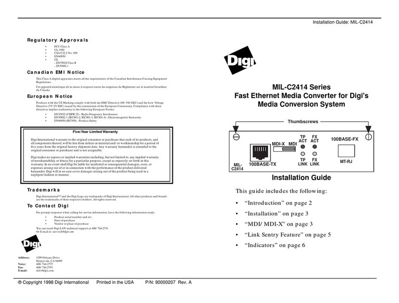 MiLAN MIL-C2414 Series installation guide