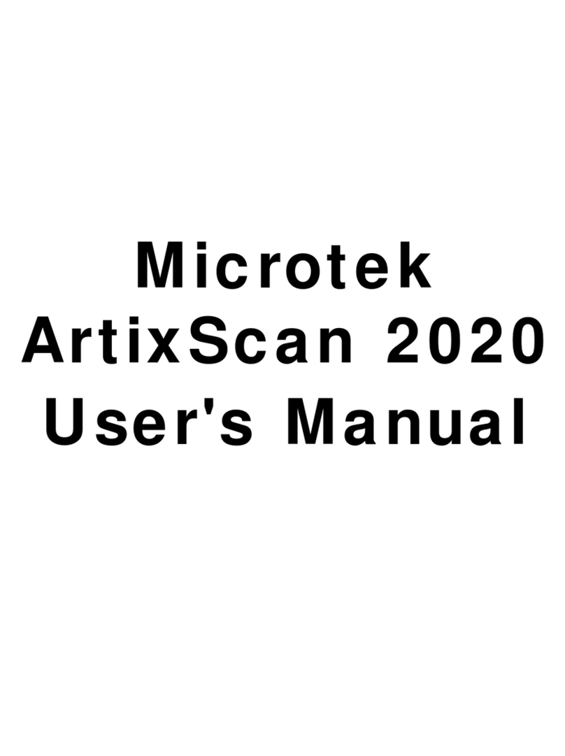 Microtek ArtixScan DI 2020 User manual