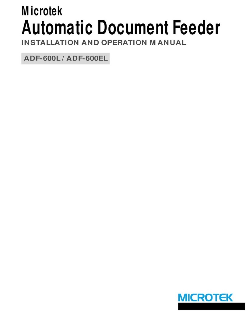 Microtek ADF-600EL Installation and operation manual
