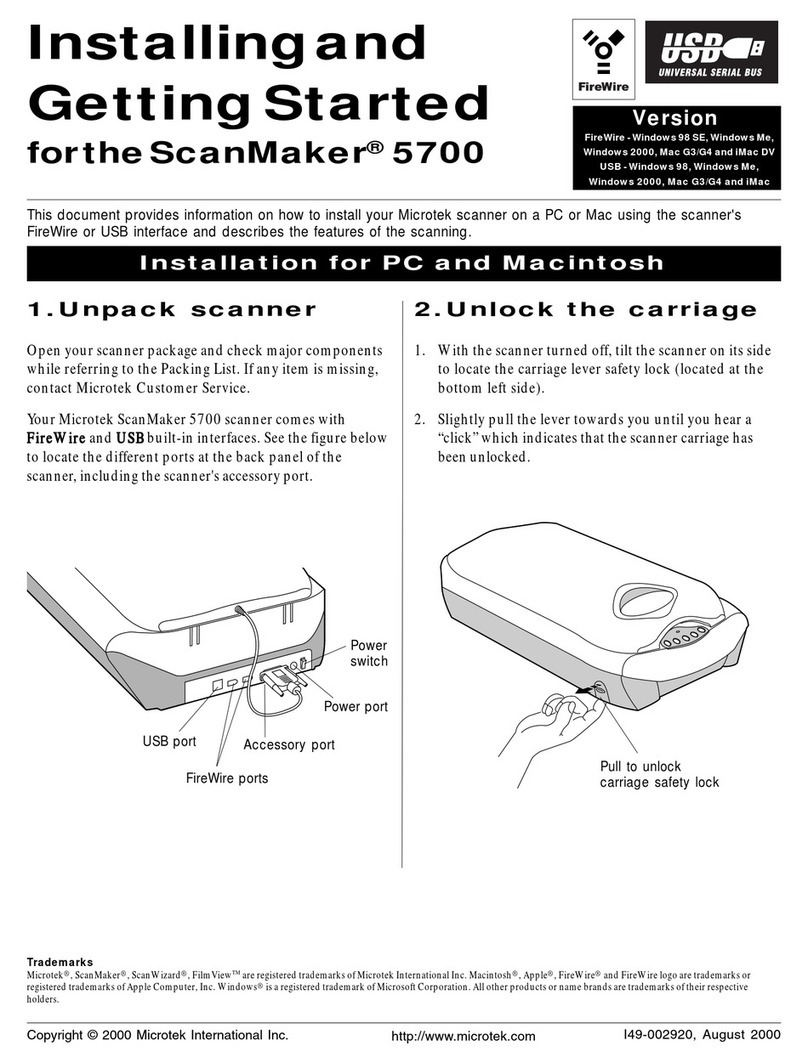 Microtek ScanMaker 5700 User manual