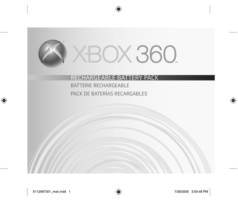 Microsoft Xbox 360 Rechargeable Battery Pack user guide