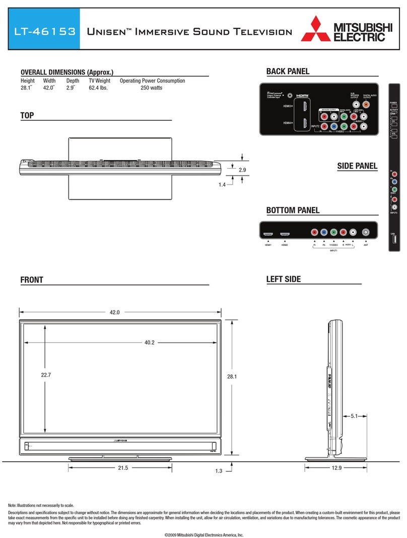 Mitsubishi Electric Unisen LT-46153 User guide