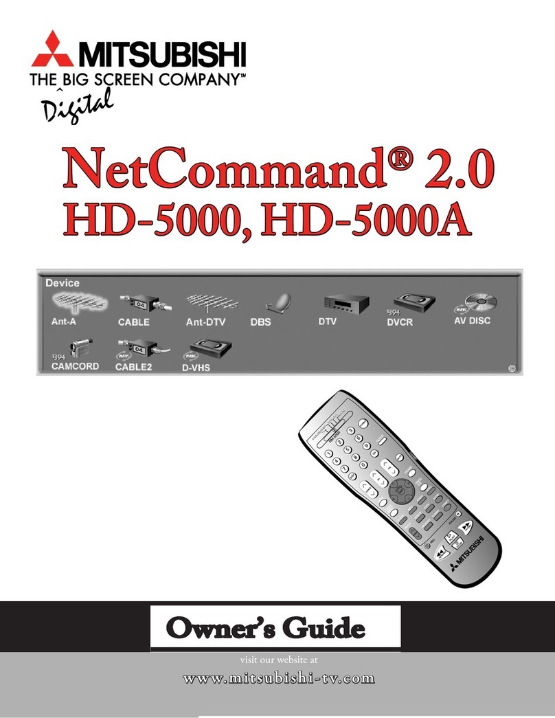 Mitsubishi HD-5000 owner's guide
