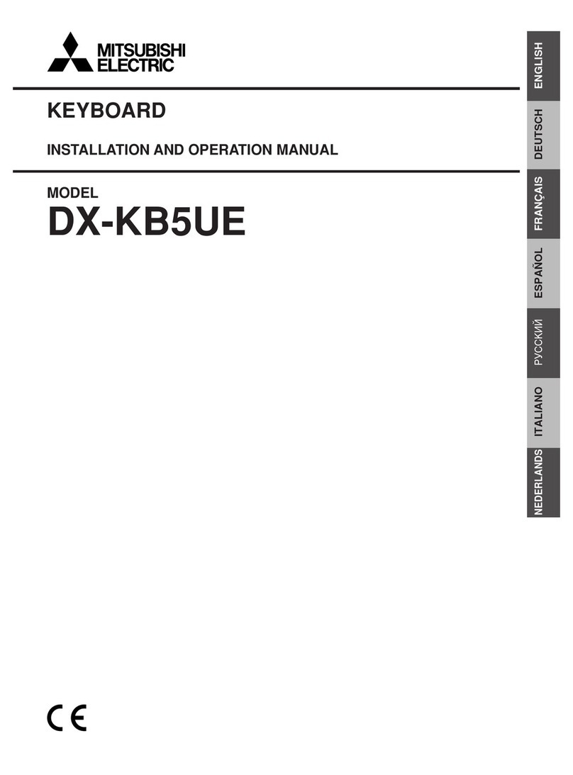 Mitsubishi Electric DX-KB5UE Installation and operation manual