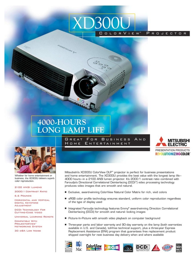 Mitsubishi Electric ColorView XD300U User manual