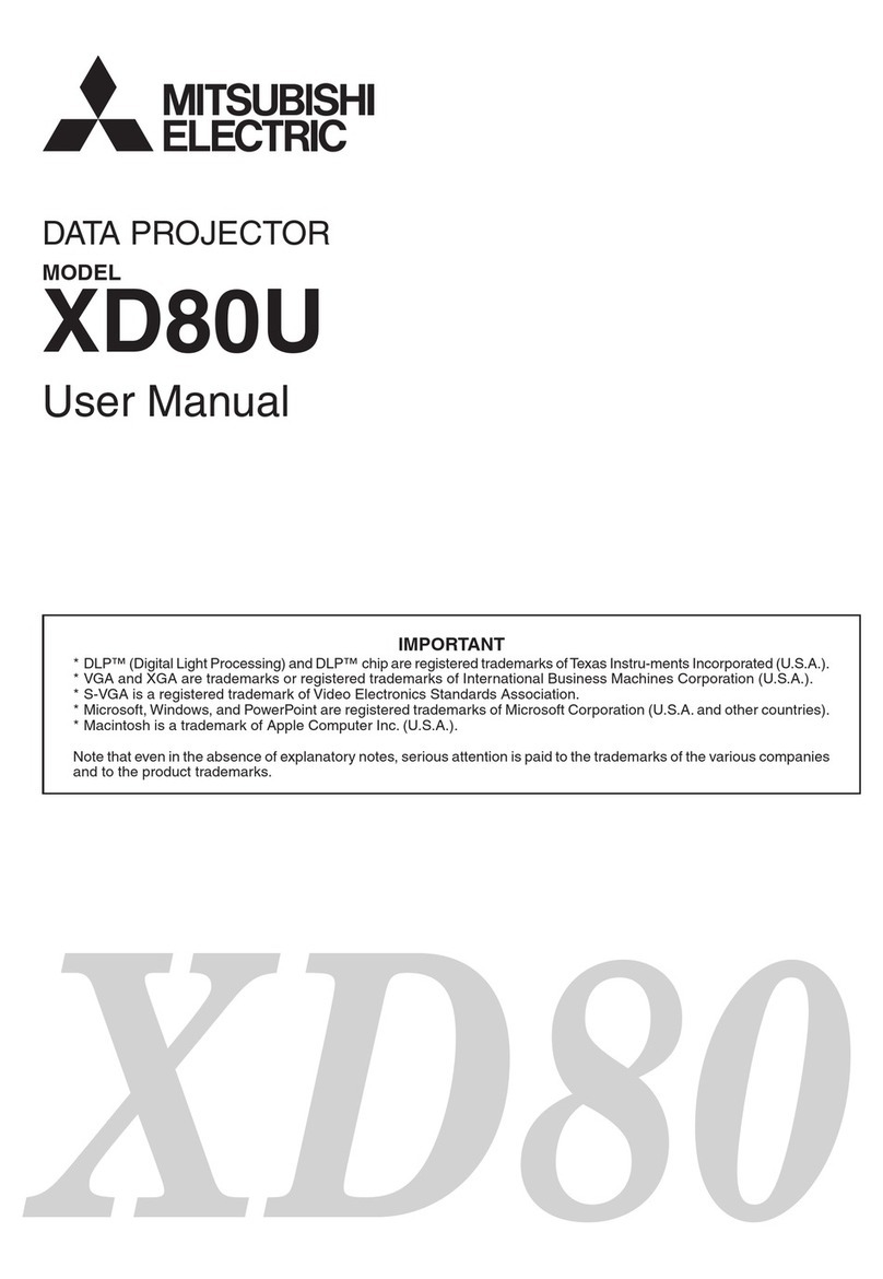 Mitsubishi XD80U user manual