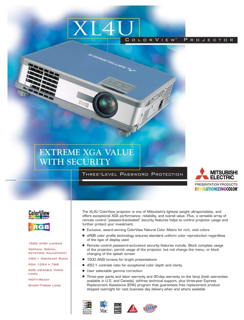 Mitsubishi ColorView XL4U User manual