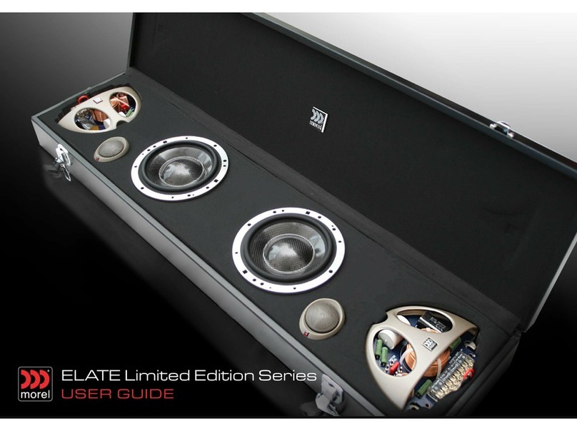 Morel Elate Ltd. Edition ELATE SW 6LE User manual