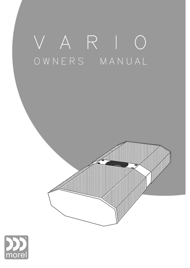 Morel VARIO Series VARIO ON-WALL SPEAKER User manual