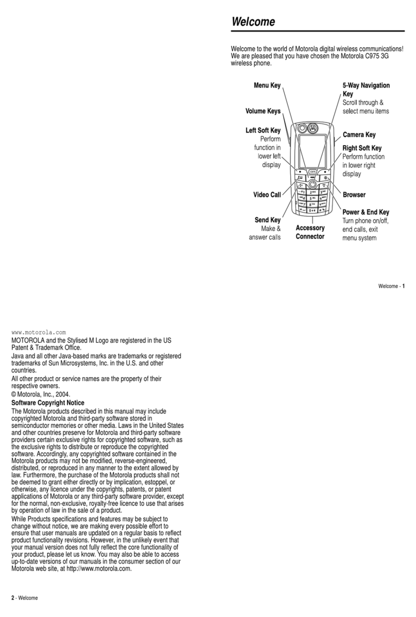 Motorola C975 User manual