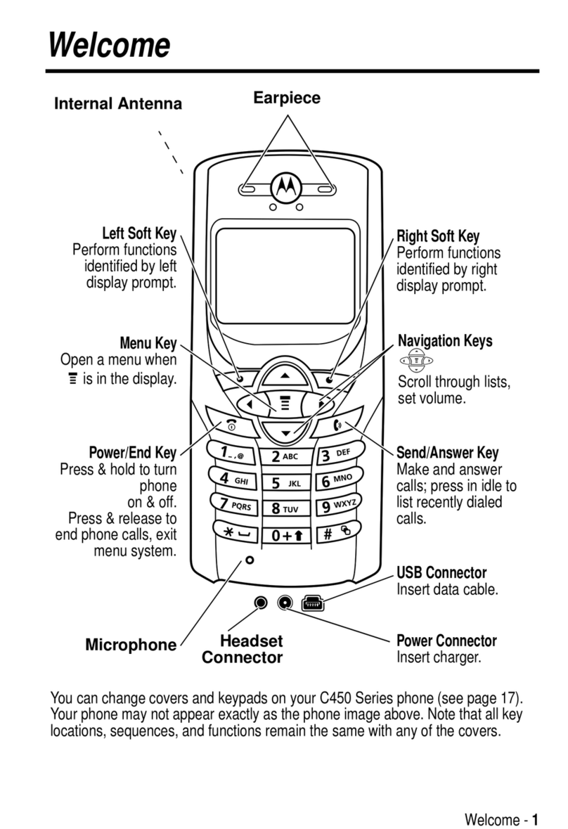 Motorola C450 Series User manual