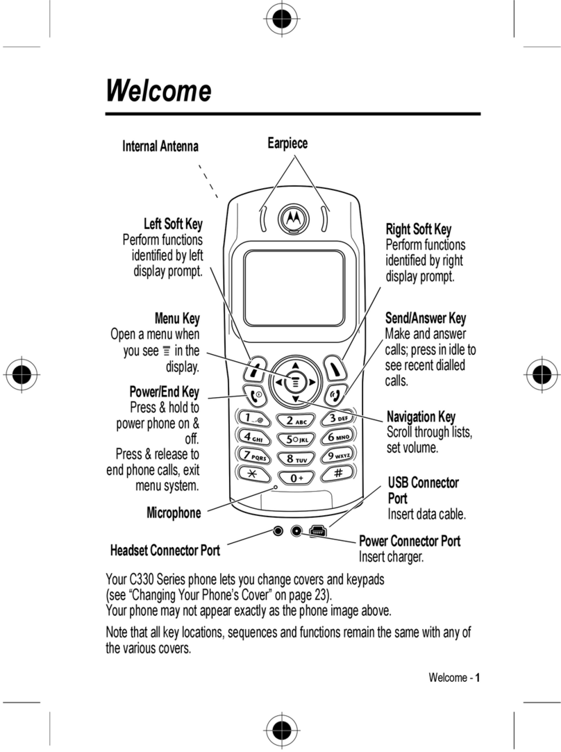 Motorola C336 User manual