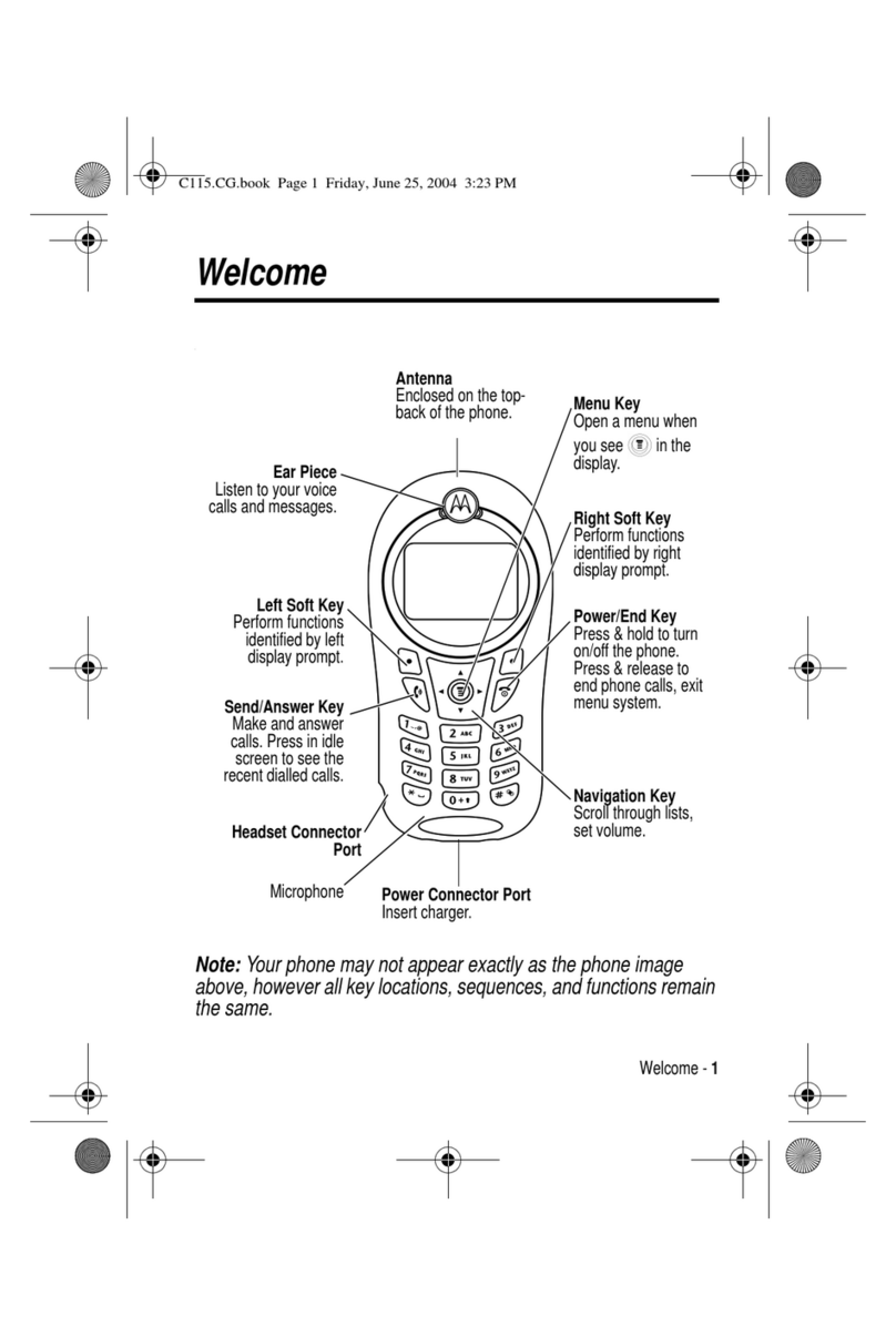 Motorola C115 User manual