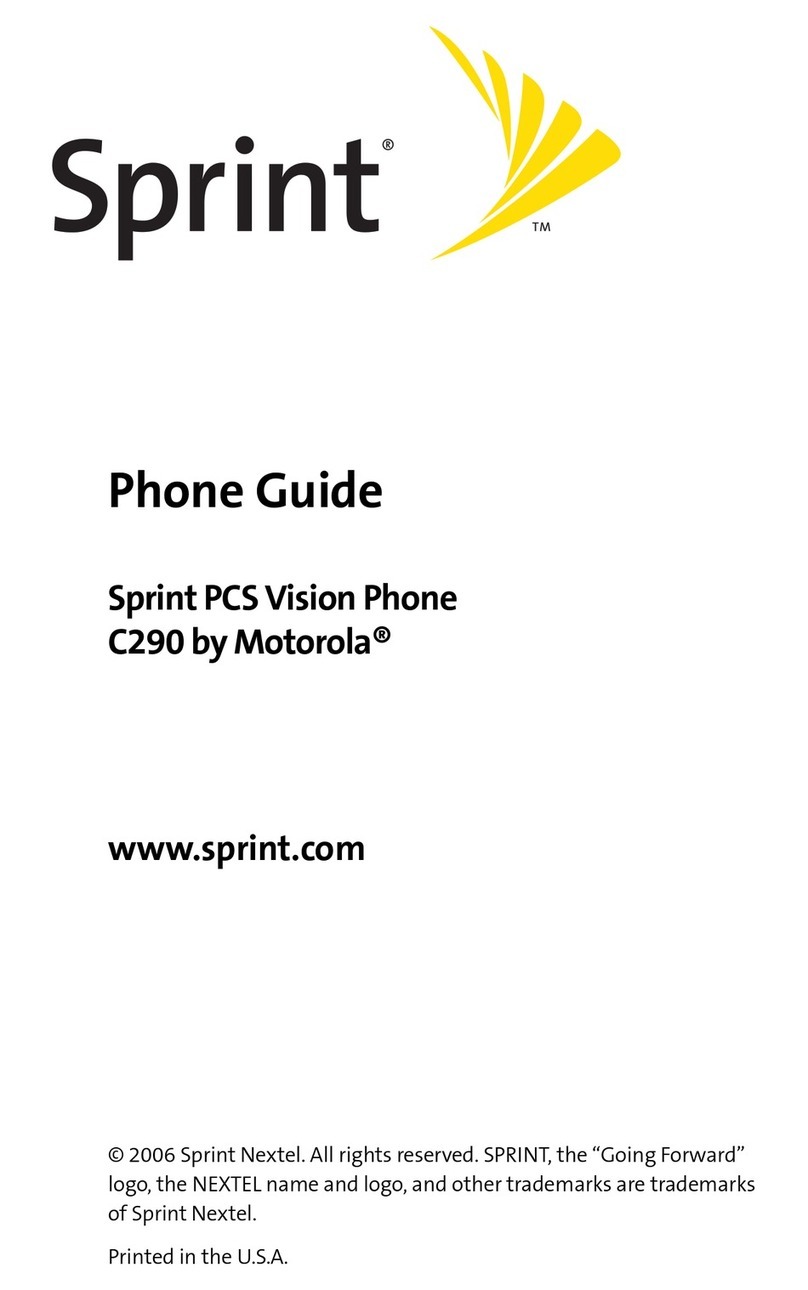 Motorola C290 CDMA Handset User manual