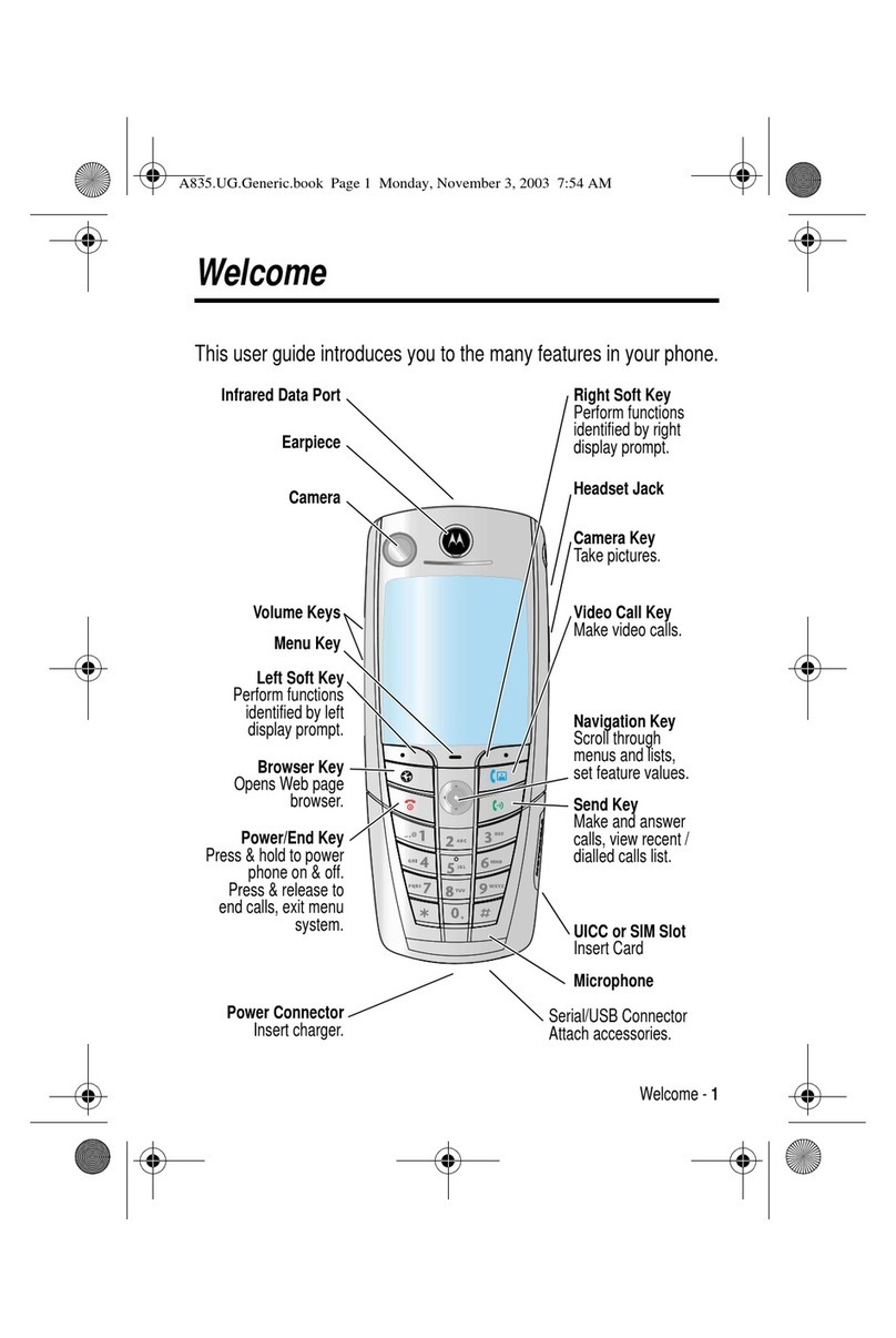 Motorola A835 User manual Motorola A835 User manual