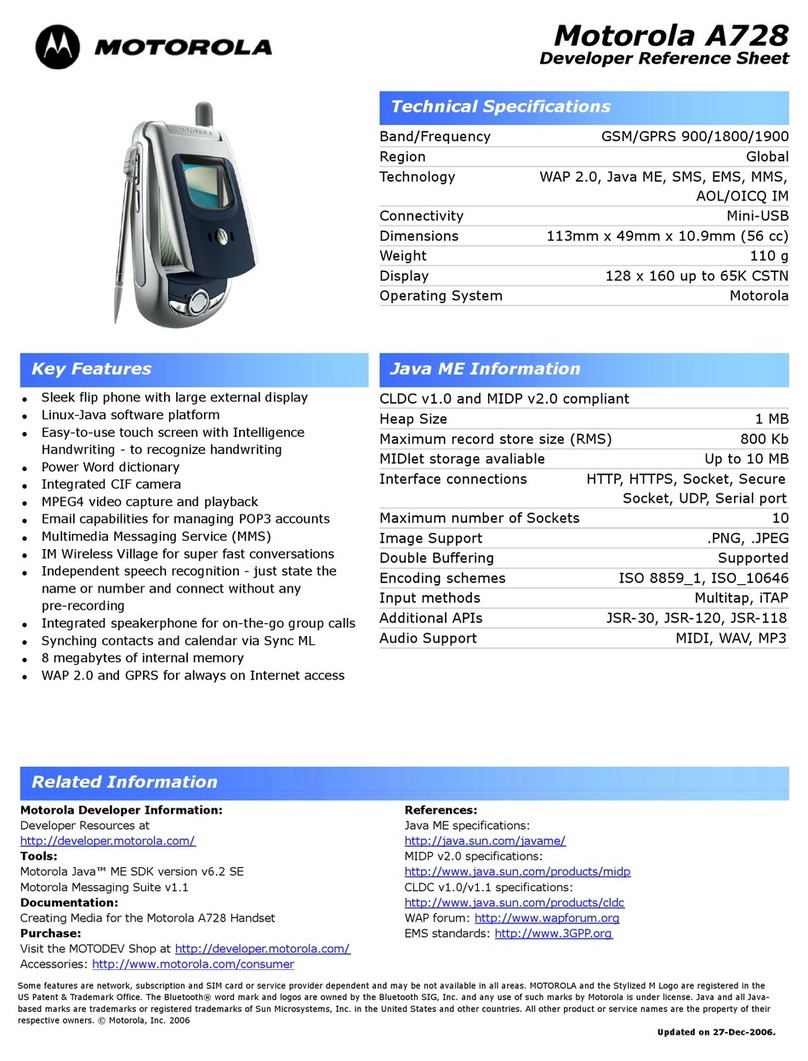 Motorola A728 User manual