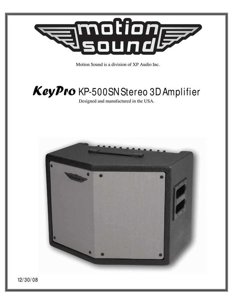 Motion Sound KeyPro KP-500SN user guide