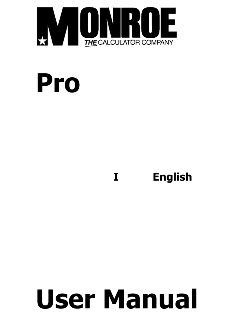 Monroe Pro User manual Monroe Pro User manual