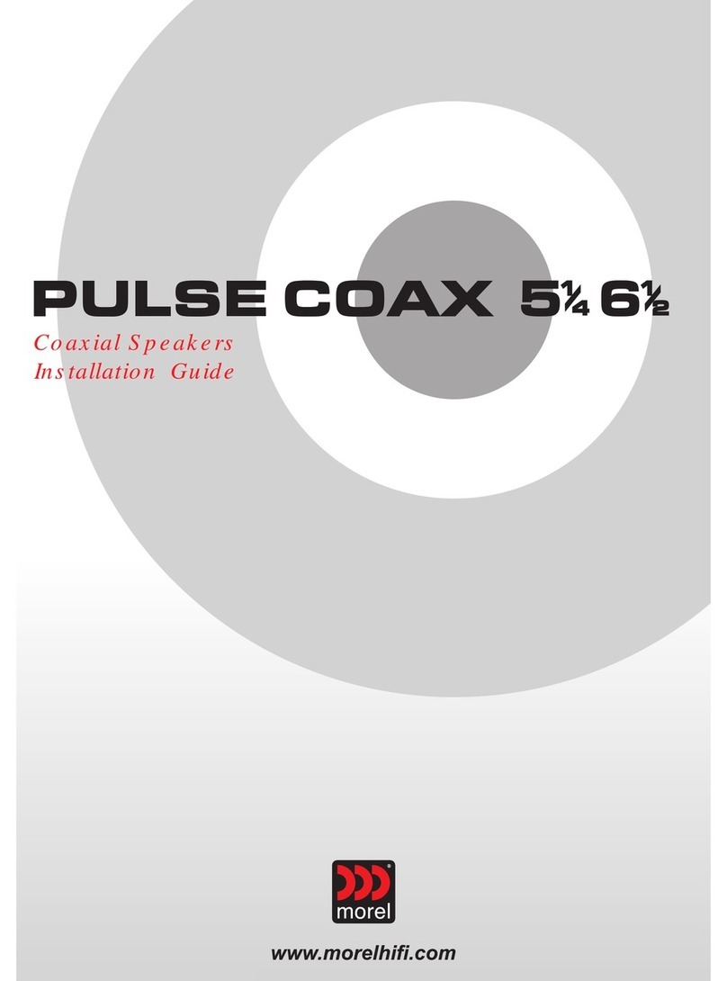 Morel Pulse Series PULSE 5 1/4 User manual