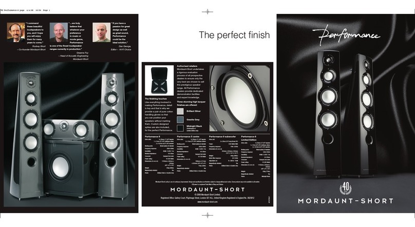 Mordaunt Short Performance Performance 9 User manual