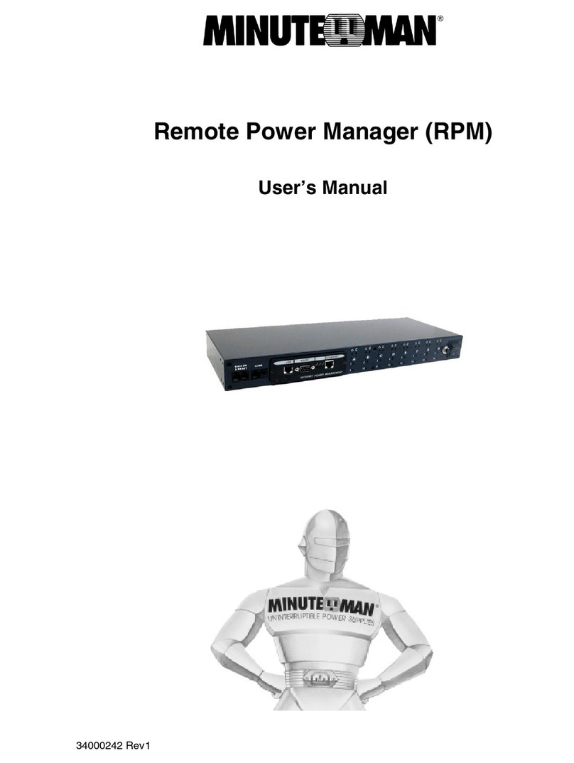 Minuteman RPM 1609 User manual