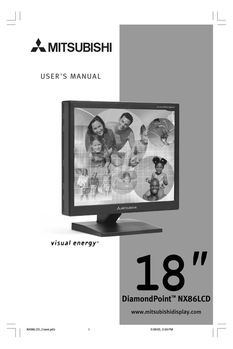 Mitsubishi DiamondPoint NX86LCD User manual